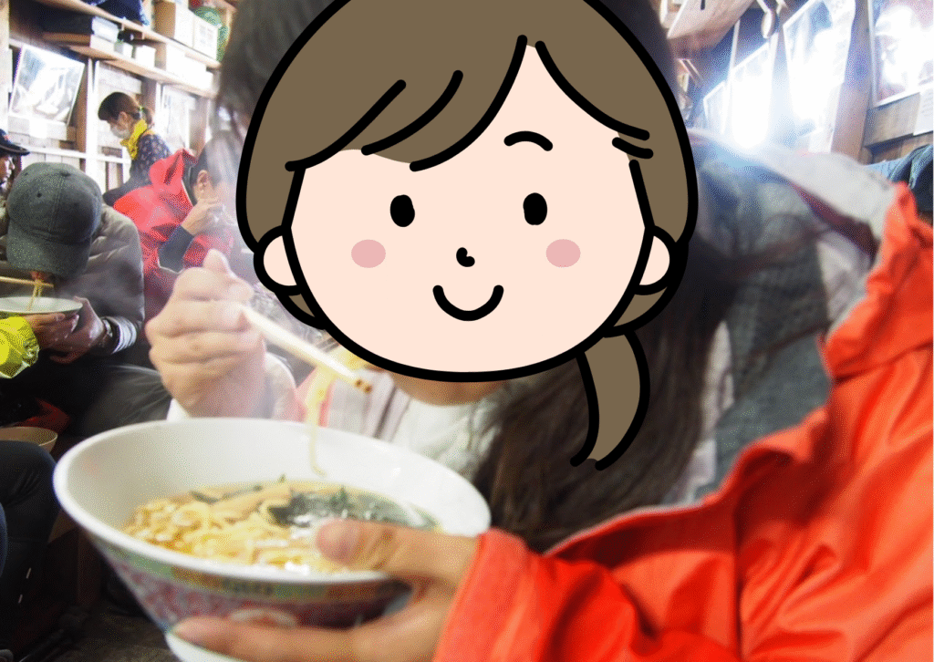 山頂のらーめん